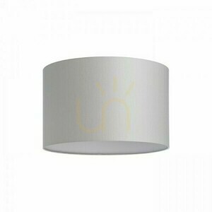 Rendl RON 40/25 lámpaernyő világosszürke chintzből / fehér PVC-vel, E27, 40 cm, R11558 small 0