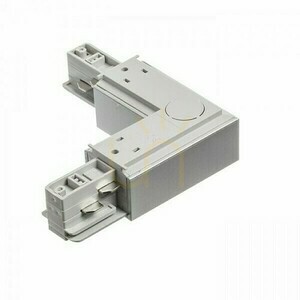Rendl EUTRAC R11328 L-csatlakozó 3 fázisú sínhez, belső polaritás, betáplálással, 16 A, ezüstszürke small 1