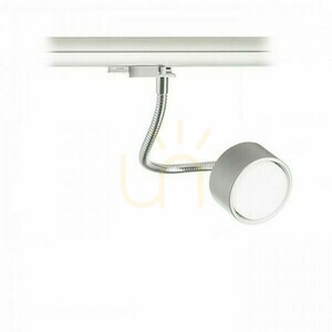 Pixie reflektor rugalmas karon 3 fázisú sínhez Ezüst szürke króm 230 V Led Gx53 7 W. small 1