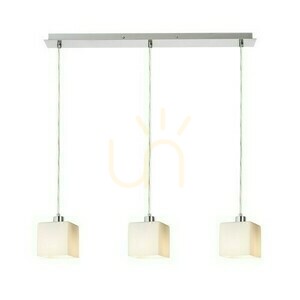 Dados Iii 60 opálüveg/matt nikkel függőlámpa 230 V Led E27 3x11 W. small 1