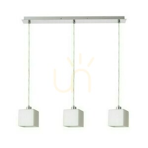 Dados Iii 60 opálüveg/matt nikkel függőlámpa 230 V Led E27 3x11 W. small 0