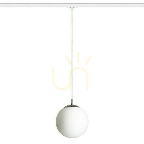 Jelölje be Luna 25 függőlámpa 3 fázisra. Opálüveg/króm 230 V Led E27 15 W sínek.