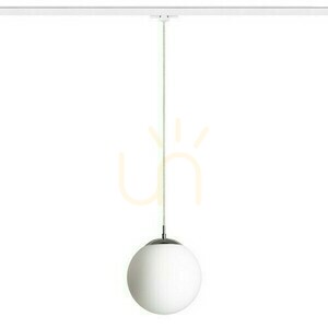 Luna 25 függőlámpa 3 fázisra. Opálüveg/króm 230 V Led E27 15 W sínek. small 0