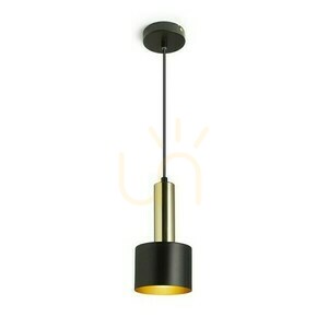 Rendl Giulia 12 függőlámpa fekete/aranybronz, sárgaréz, E27 11 W small 0