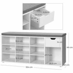 Cipőszekrény ülőkével - LHS24W01 small 2