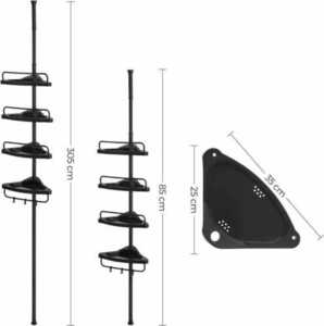 Teleszkópos sarok zuhanypolc - BCB001B01 small 2