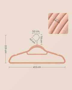 Velúr akasztók rózsaszín 20db - CRF20PK small 6