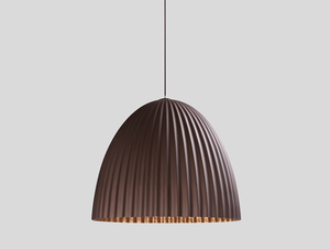 PLISSART M függőlámpa rakott búra 50 cm barna réz belsővel 1xE27 max 60W CUSTOMFORM small 0