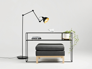 COBEN FLOOR CustomForm állólámpa fekete, arany búrabelső 170 cm E27 small 2