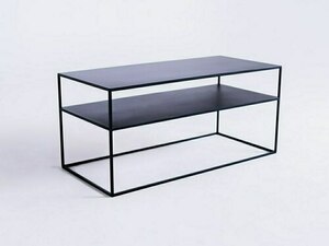 TENSIO 2 FLOOR METAL TV-állvány 100x45x45 cm acél fekete RAL 9005 CustomForm small 3