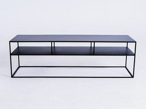 Jelölje be RTV asztal TENSIO 2 FLOOR METAL 150x45 - fekete