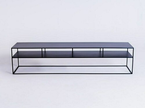 Jelölje be RTV asztal TENSIO 2 FLOOR METAL 200x45 - fekete