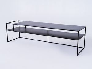 RTV asztal SENSO FLOWER METAL 170x45 L - fekete small 3