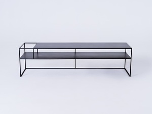 RTV asztal SENSO FLOWER METAL 170x45 L - fekete small 0