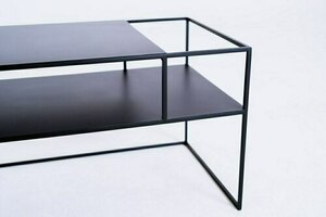 RTV asztal SENSO FLOWER METAL 170x45 P - fekete small 4