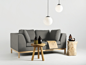 AMBIENT WOOD kétszemélyes kanapé CustomForm kvarc ML84, natúr bükk 171 cm small 2