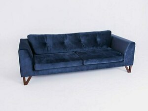 CustomForm WILLY 3 személyes ágyazható kanapé, aronia RV81 bársony, dió lábak, 230 cm, fekvőfelület 180×139 cm small 3