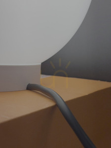 Fehér dekoratív kerti gömb LUNA BALL 25 cm – LED E27, PREMIUM, UV-álló small 18