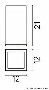 Kültéri mennyezeti lámpa SU-MA 8003 BL fekete E27 IP54 üveg 60W small 2