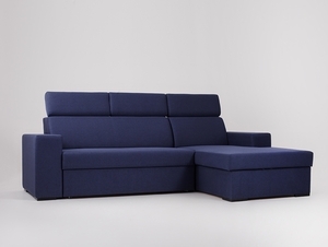 CustomForm ATLANTICA sarokkanapé ágyfunkcióval, jobbos – tintakék (et80), dió pácolt bükk, fekvőfelület 220x120 cm small 0