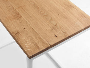LUPE SOLID WOOD 60 asztal - tölgy, fehér small 4