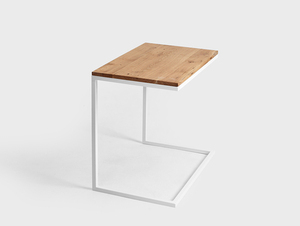LUPE SOLID WOOD 60 asztal - tölgy, fehér small 0