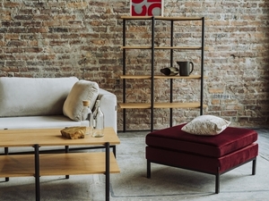 RAVE BASIC dohányzóasztal 100x60 - tölgyfa(3395), fekete small 1