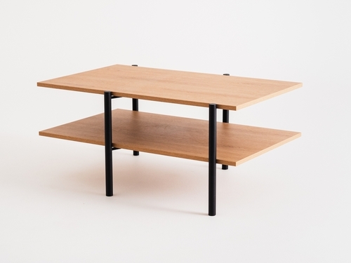 Jelölje be RAVE BASIC dohányzóasztal 100x60 - tölgyfa(3395), fekete