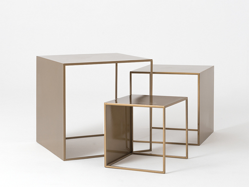 Jelölje be 2 db-os WALL TRIO METAL 35x45x55 - arany színű kávézóasztal