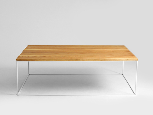 Jelölje be TENSIO SOLID WOOD dohányzóasztal 100x60 - tölgy, fehér