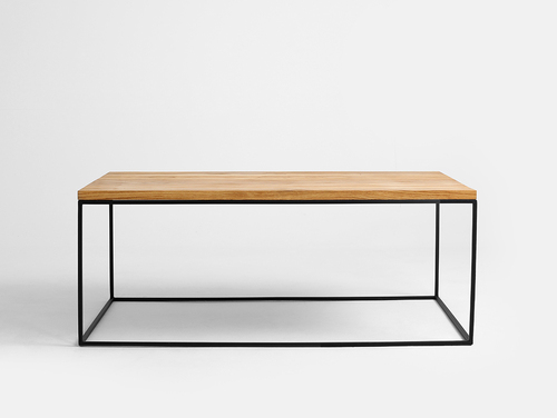 Jelölje be TENSIO SOLID WOOD dohányzóasztal 100x60 - tölgyfa, fekete