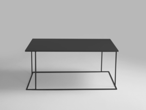 WALT METAL dohányzóasztal 100x60 - fekete small 3