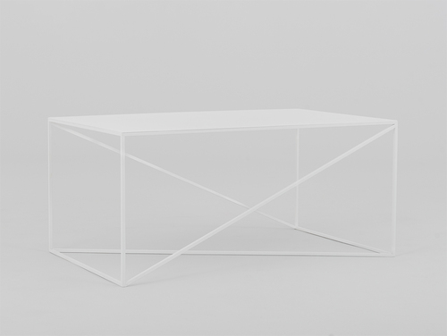 Jelölje be MEMO METAL dohányzóasztal 100x60 - fehér