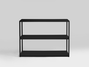 HYLLER METAL könyvespolc 100x75 - fekete small 0