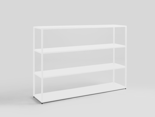 Jelölje be HYLLER METAL 150x110 könyvespolc - fehér