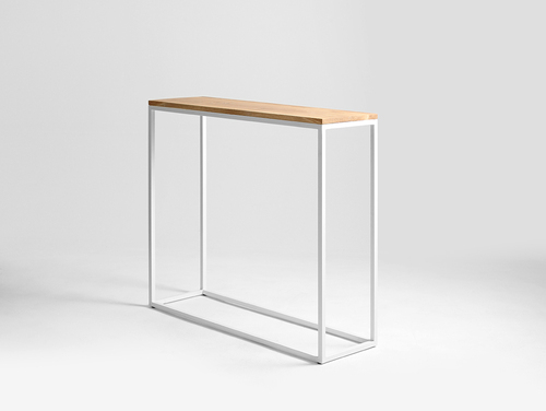 Jelölje be JULITA SOLID WOOD 92-1F konzol - tölgyfa, fehér