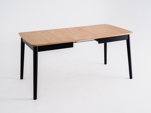 Étkezőasztal ANTON 120x80 osztott. - tölgy, fekete small 3