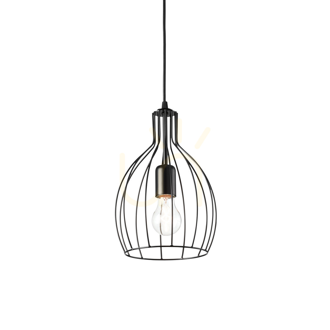 Jelölje be Függőlámpa Ideallux Ampolla SP1 Nero fekete E27 1x60W 20,5 cm 148151 Függőlámpa Ideallux Ampolla SP1 Nero fekete E27 1x60W 20,5 cm 148151