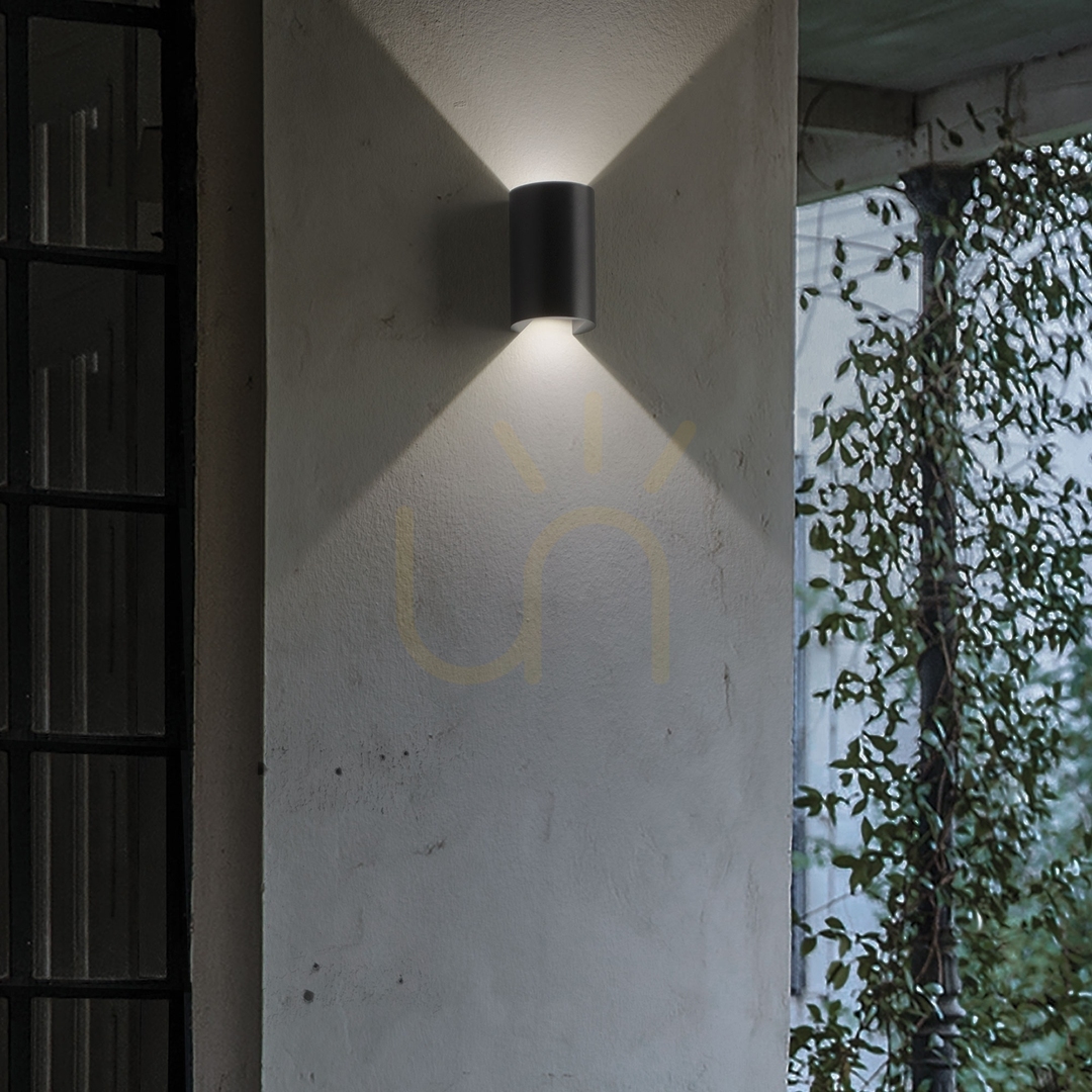 Kilátás Kültéri fali lámpa Ideallux APOLLO AP fekete LED 6W 137391 Kültéri fali lámpa Ideallux APOLLO AP fekete LED 6W 137391