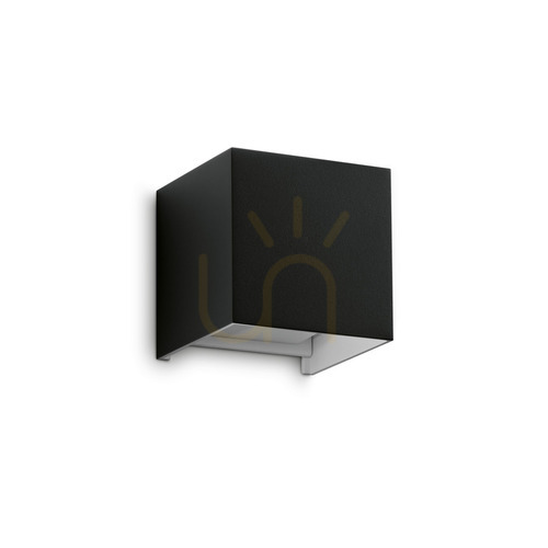 Jelölje be Kültéri fali lámpa Ideallux ATOM AP D10 NERO fekete 12W 3000K 313450