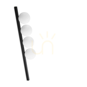 Plafon lámpa Ideallux BINOMIO PL4 Nero fekete 4xG9 86 cm 310688 small 0