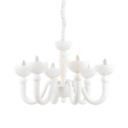 Jelölje be Függőlámpa Ideallux Bon Bon SP6 Bianco fehér 6xE14 80 cm 093994