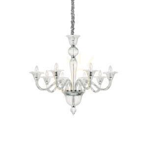 Függőlámpa Ideallux BRIGITTA SP8 átlátszó króm üveg 89 cm 199382 small 0
