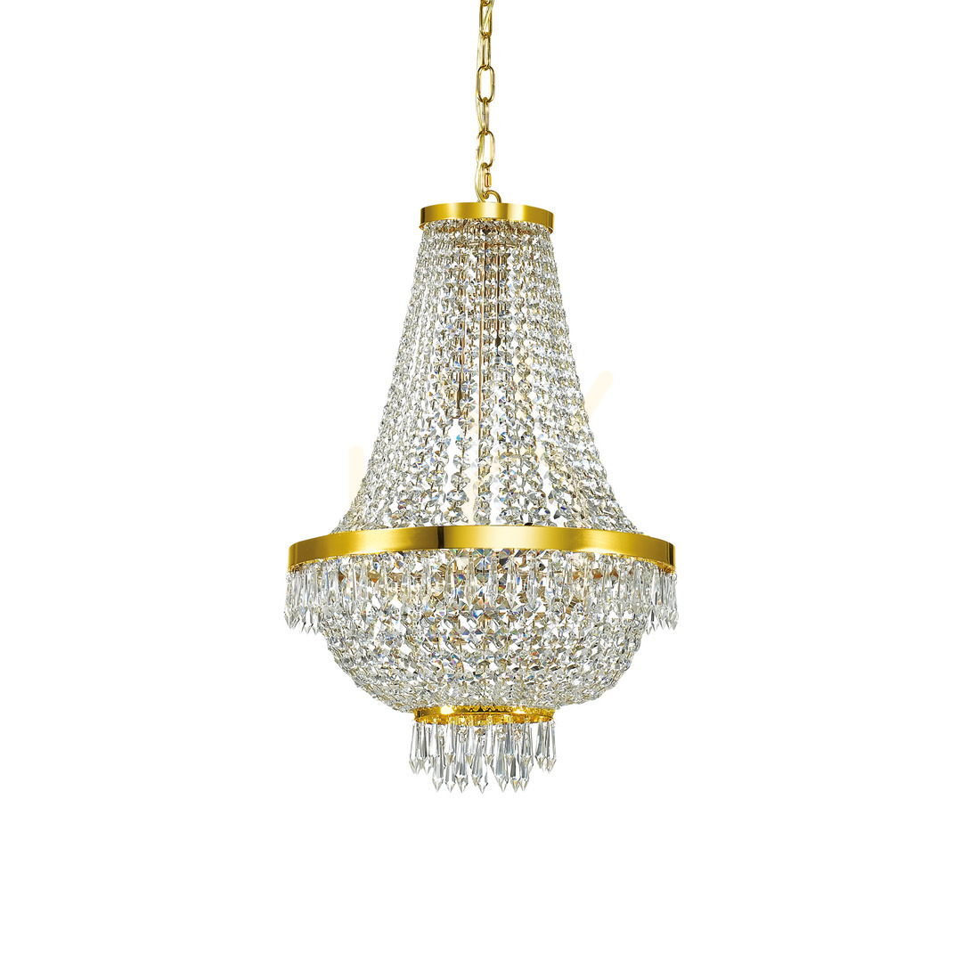 Jelölje be Függőlámpa Ideallux Caesar SP9 Oro arany kristály 45 cm 114736 Függőlámpa Ideallux Caesar SP9 Oro arany kristály 45 cm 114736