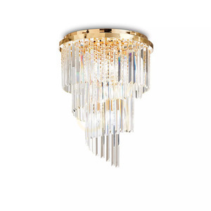 Plafonlámpa Ideallux Carlton PL12 Oro arany kristály 12xE14 50 cm 213507 1 Plafonlámpa Ideallux Carlton PL12 Oro arany kristály 12xE14 50 cm 213507 small 1