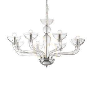 Függőlámpa Ideallux CASANOVA SP8 Trasparente átlátszó króm 8xE14 044255 0 Függőlámpa Ideallux CASANOVA SP8 Trasparente átlátszó króm 8xE14 044255 small 0