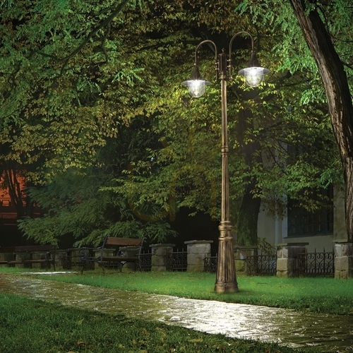 Jelölje be Kültéri állólámpa Ideallux CIMA PT2 Coffee barna E27 2x52W 246840