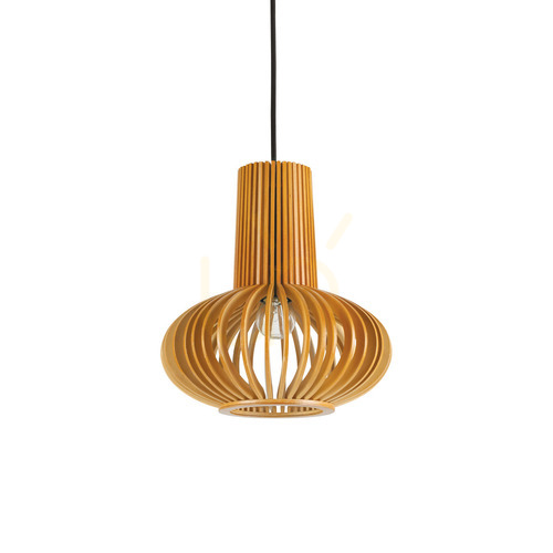 Jelölje be Függőlámpa Ideallux Citrus SP1 fa 26 cm E27 159850