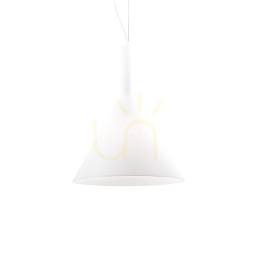 Jelölje be Függőlámpa Ideallux Cocktail SP1 Big Bianco fehér üveg 35 cm 074313