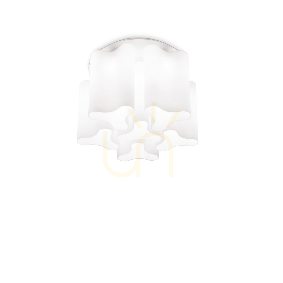 Jelölje be Plafon lámpa Ideallux COMPO PL6 BIANCO fehér 6xE27 56 cm 125503 Plafon lámpa Ideallux COMPO PL6 BIANCO fehér 6xE27 56 cm 125503